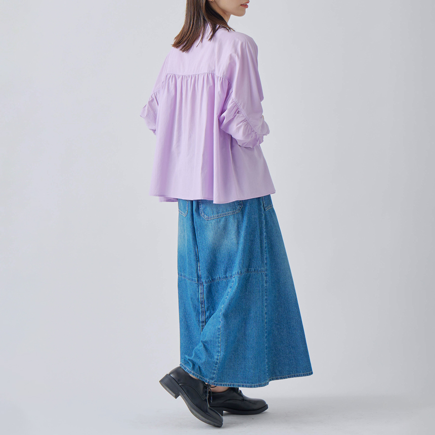 【SALE】ケレン KELEN ギャザー デザイン ブラウス LACHIE LKL25HBL2201 レディース トップス 長袖 シャツ SALE】ケレン KELEN ギャザー デザイン ブラウス LACHIE