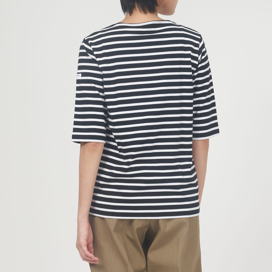 SALE】オーシバル ORCIVAL ボートネック ハーフスリーブ プル