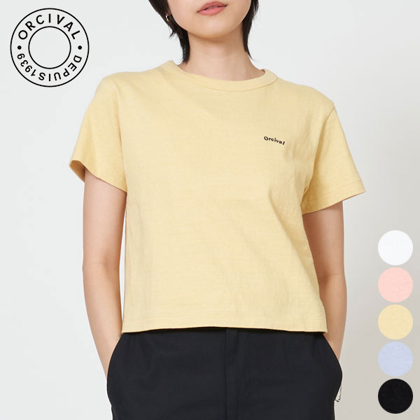 オーシバル ORCIVAL エンブロイダリー ショート スリーブ Tシャツ EMBROIDERY SHORT SLEEVE T-SHIRT #OR-C0418 MIT レディース トップス 半袖