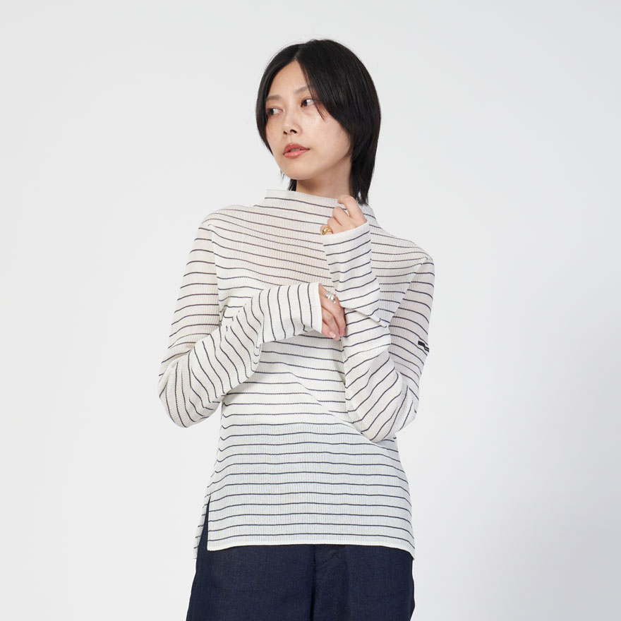 【SALE】オーシバル ORCIVAL モックネック プルオーバー レディース シアー リブニット OR-D0108 SAR MOCK NECK PULLOVER [ 2024 FW ] ORCIVAL 【SALE】オーシバル モックネック プルオーバー