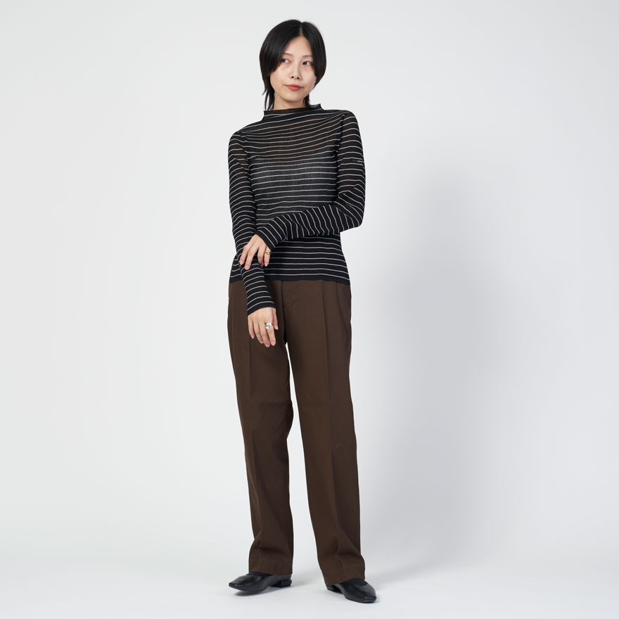 【SALE】オーシバル ORCIVAL モックネック プルオーバー レディース シアー リブニット OR-D0108 SAR MOCK NECK PULLOVER [ 2024 FW ] ORCIVAL アウトレット オーシバル オーチバル モックネック MOCK
