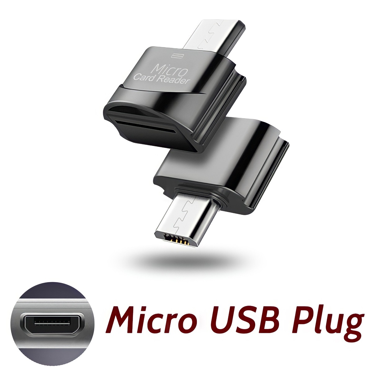 マイクロSDカードリーダー USB type C or Micro USB カードリーダー データ転送