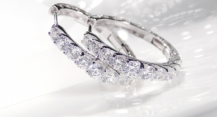 pt900 プラチナ ダイヤモンド ダイヤ ピアス エタニティ 2.0ct 2