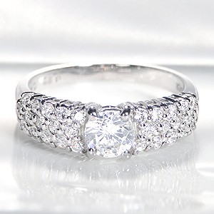 pt900 プラチナ ダイヤモンド ダイヤ 指輪 リング 1.0ct 1カラット G