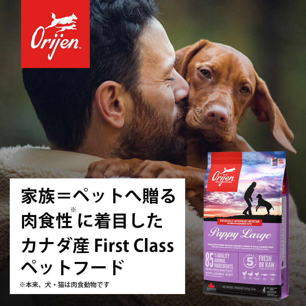 ORIJEN オリジン パピーラージ 11.4kg 子犬用 大型犬用 ドッグフード ドライフード アカナファミリージャパン｜gooddog｜07