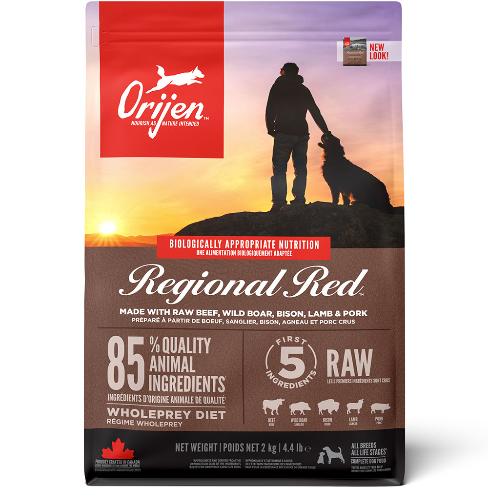 ORIJEN オリジン レジオナルレッド ドッグ 2kg 成犬用 高齢犬用 シニア犬用 子犬用 全犬種用 ドッグフード ドライフード アカナファミリージャパン | チャンピオンペットフーズ | 01