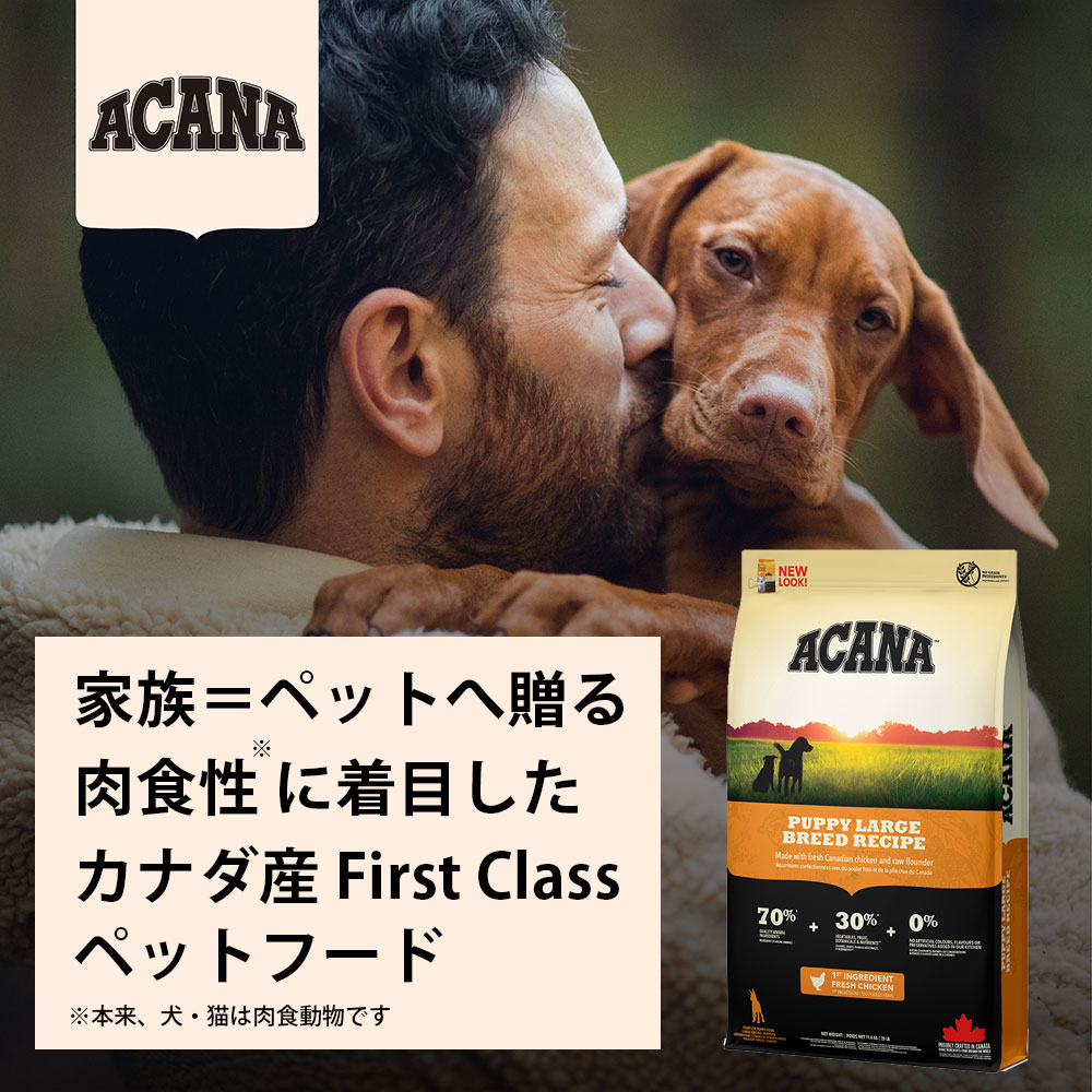 アカナ パピー ラージブリード 11.4kgのおすすめ人気商品一覧 通販
