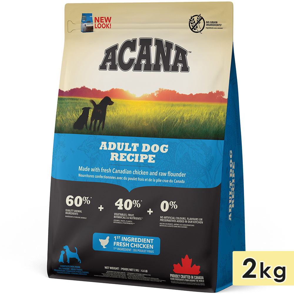 ACANA アカナ アダルトドッグレシピ 2kg 成犬用 全犬種用 ドッグフード ドライフード アカナファミリージャパン