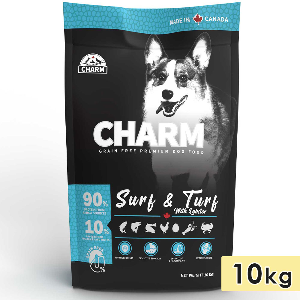 送料無料 CHARM チャーム サーフ&ターフドッグ 10kg 全犬種用 成犬用 子犬用 高齢犬用 シニア犬用 ドッグフード ドライフード トランペッツ 【1975293066】(12925円)