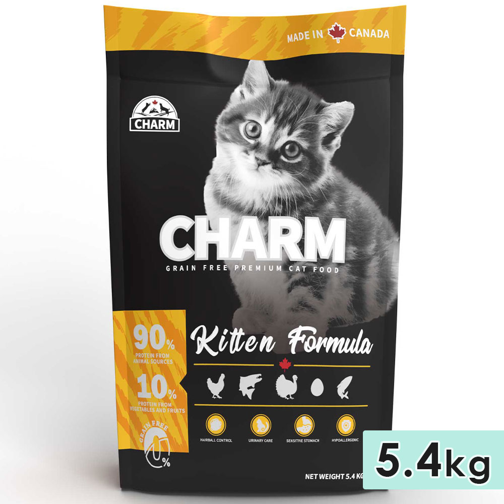 CHARM チャーム キトゥン 5.4kg 子猫用 全猫種用 キャットフード ドライフード トランペッツ