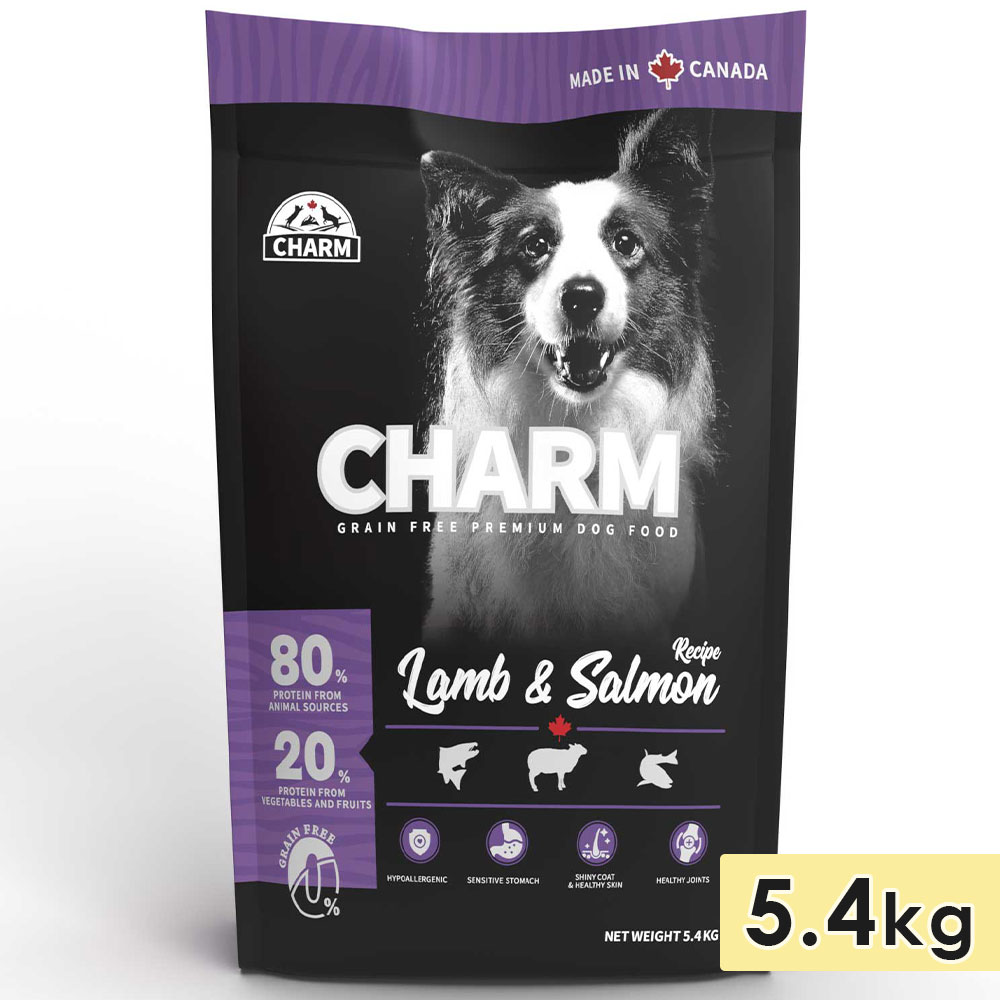 CHARM チャーム ラム＆サーモンドッグ 5.4kg 全犬種用 成犬用 子犬用 高齢犬用 シニア犬用 ドッグフード ドライフード トランペッツ