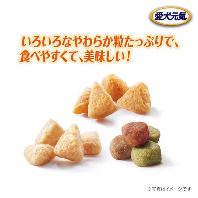 [4個セット]愛犬元気 パックン 柴犬用 ビーフ・ささみ・緑黄色野菜・小魚入り 2.3kg 成犬用 高齢犬用 ドッグフード ソフト セミモイストフード ユニ・チャームの画像