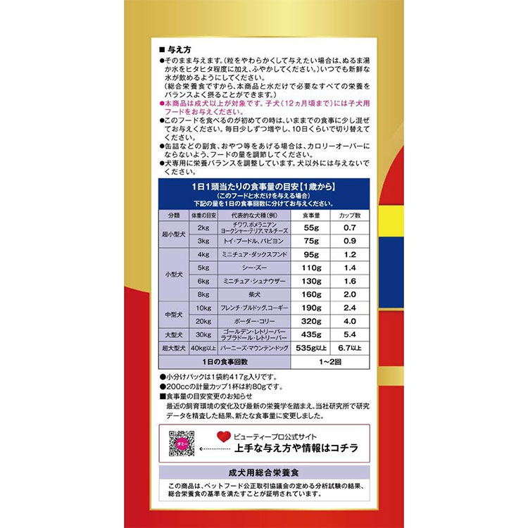 ビューティープロ ドッグ 1歳から 2.5kg 成犬用 チキン ドッグフード ドライフード 国産 総合栄養食 ビューティプロ BEAUTY pro 日本ペットフード | 日本ペットフード | 05