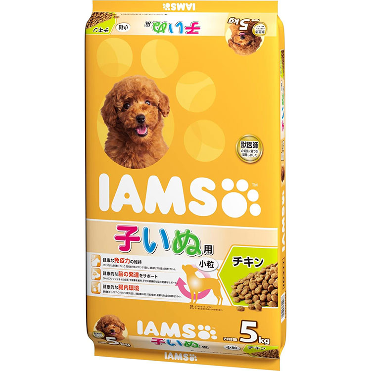 アイムス 12か月までの子いぬ用 チキン 小粒 5kg 子犬用 ドッグフード ドライフード 総合栄養食 IAMS マースジャパン 正規品
