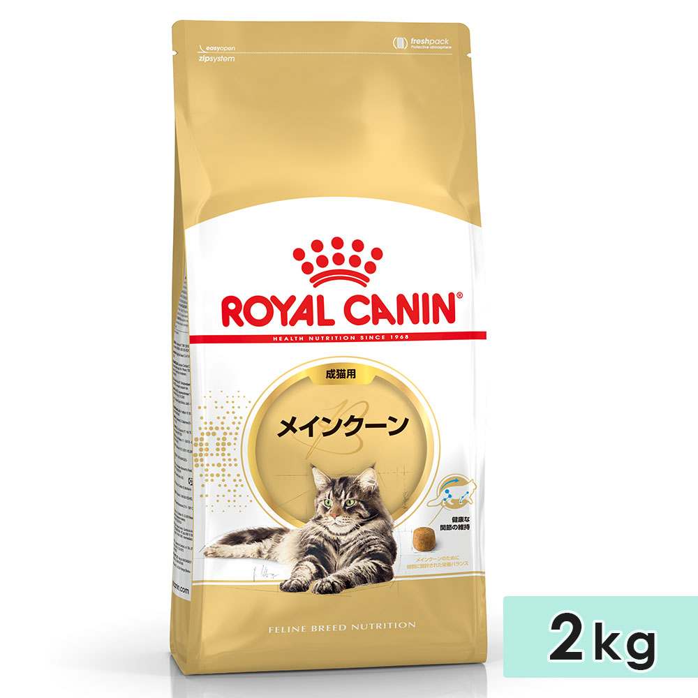 ロイヤルカナン メインクーン 2kg 成猫用 生後15カ月齢〜12歳まで 1歳3カ月〜12歳まで キャットフード ドライフード ROYAL CANIN