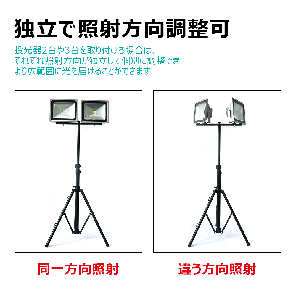led投光器 100w 新仕様 軽量 180°角度調整可能 取付ける便利 