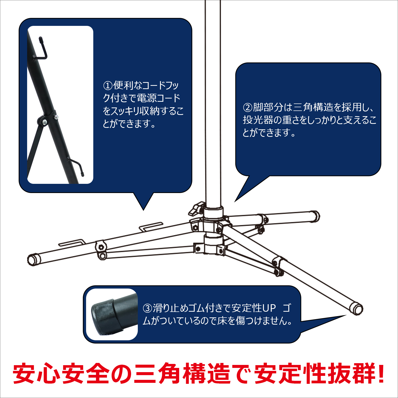 セット LED投光器 スタンド 屋外用 防水 100W 強力 屋外 作業灯 5000K