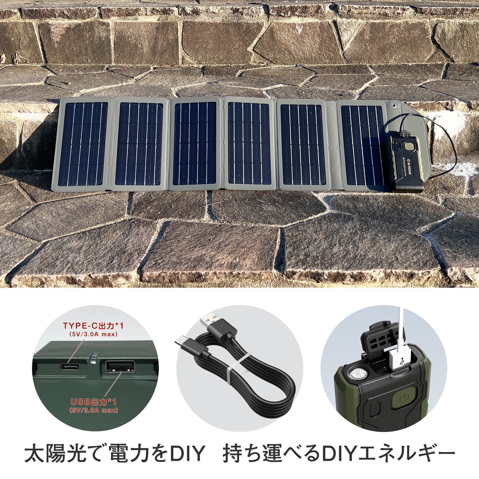 大容量 LEDライト付きポータブル電源 1000W リン酸鉄リチウム 防災用品