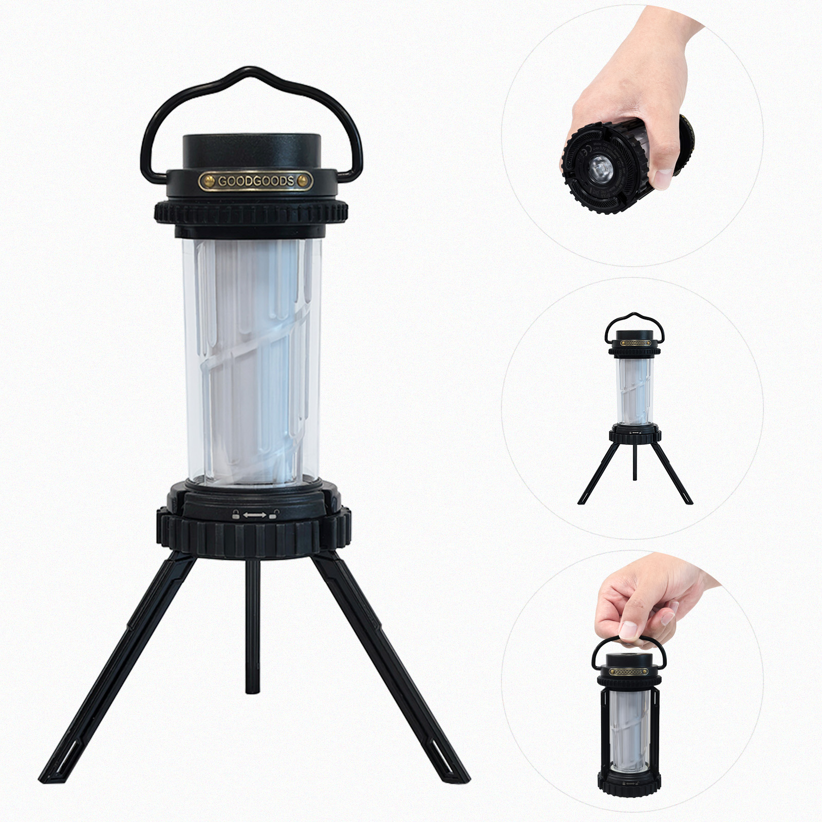 LEDランタン ソーラーパネル付き