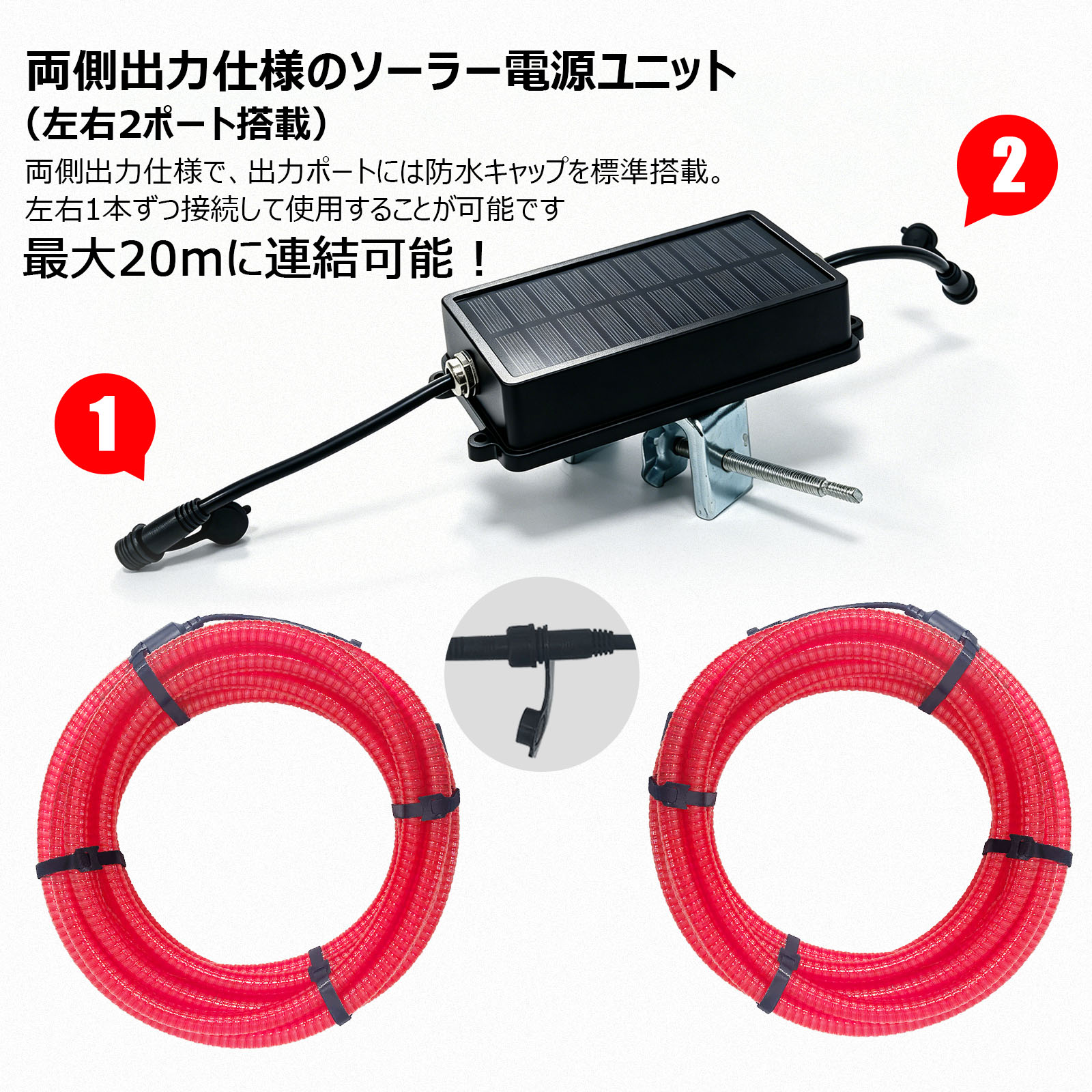 ledロープライト 薄型 軽量 120wロープライト 屋外照明 施設 駐車場灯 大型看板 ボート