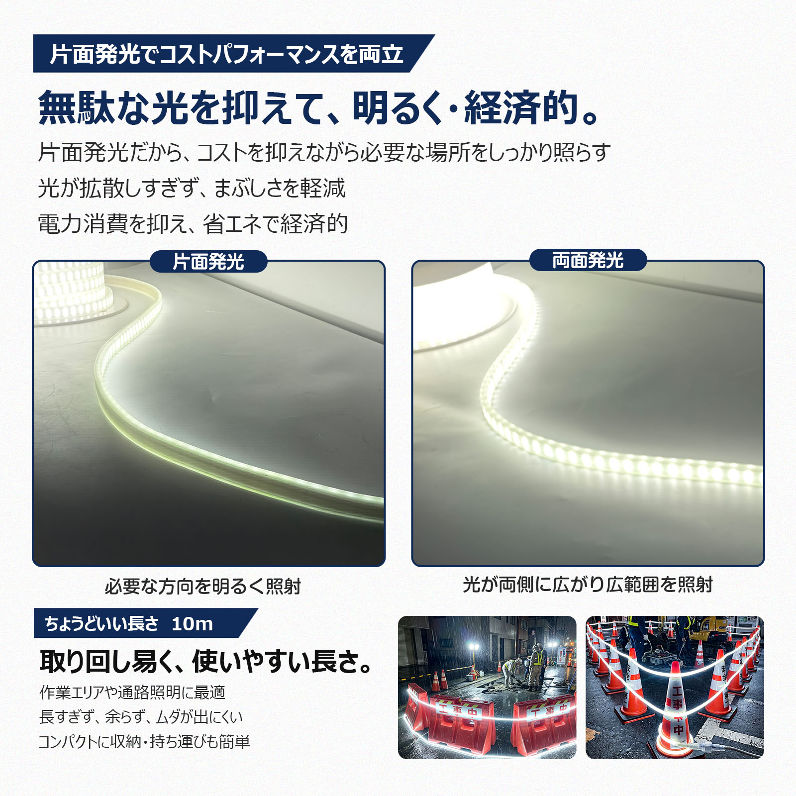 120w ロープライト led 120° 放熱 屋外 防水 ロープライト