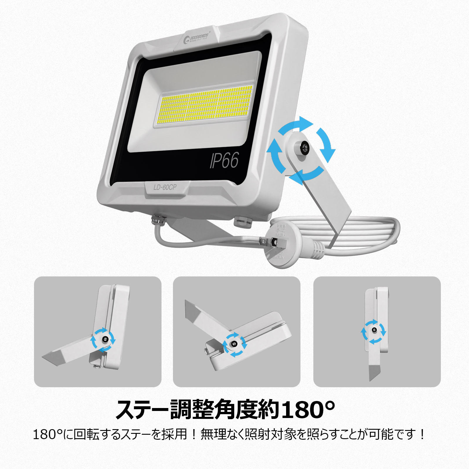60w投光器 投光器 LED 100w 長寿命 コスト削減