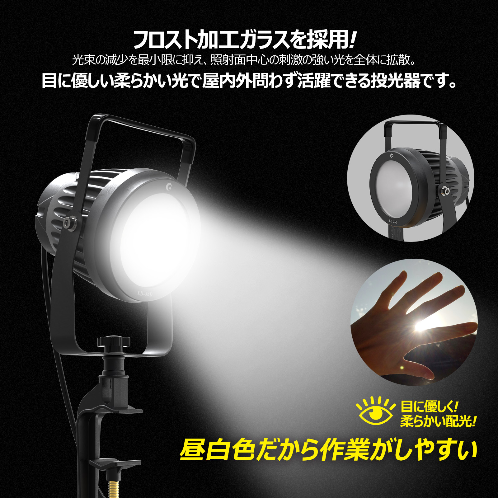 100w led投光器 高輝度 耐風 耐震 屋外照明 投光機 外灯