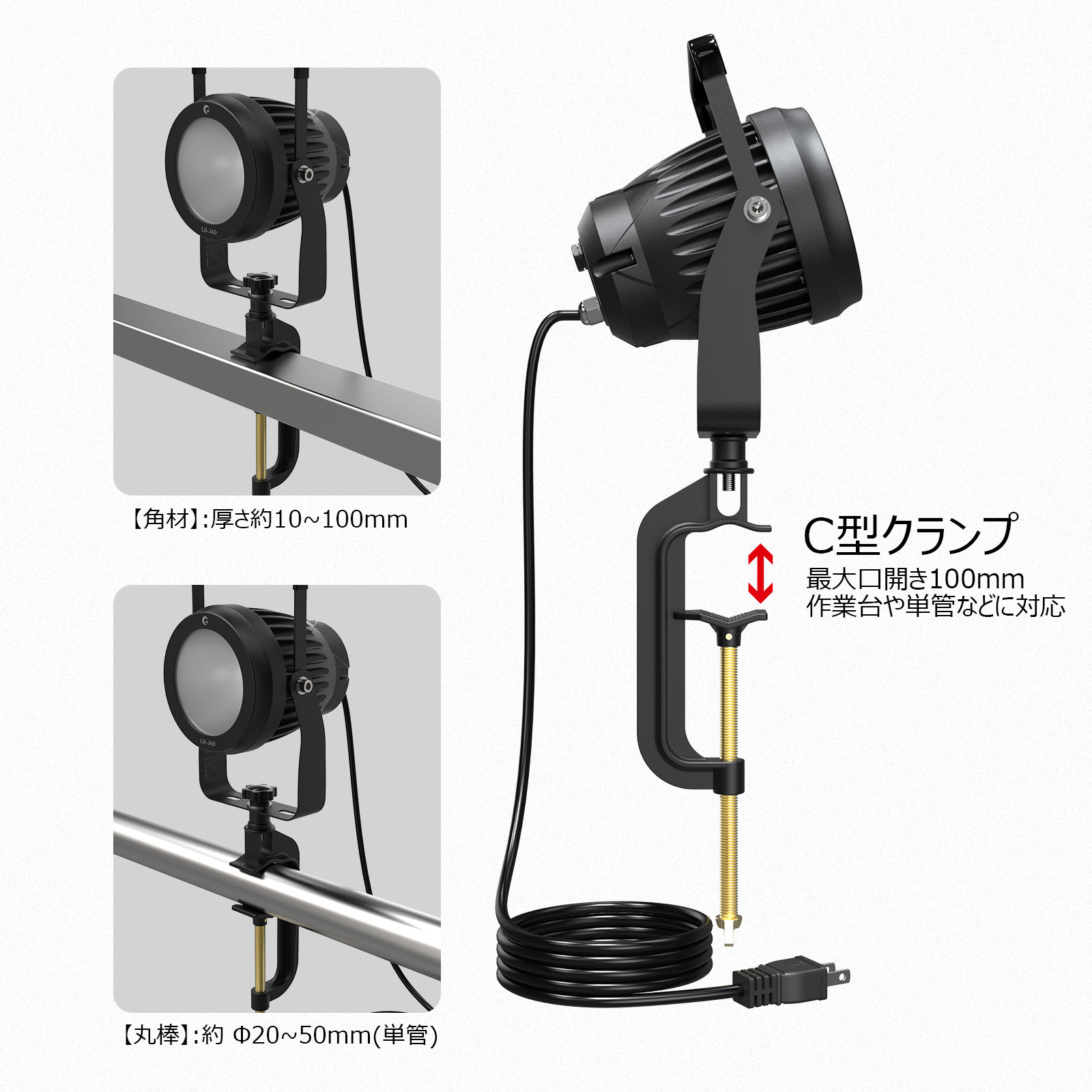 led投光器 100w オリジナルデザイン 消費電力 600粒チップ IP66