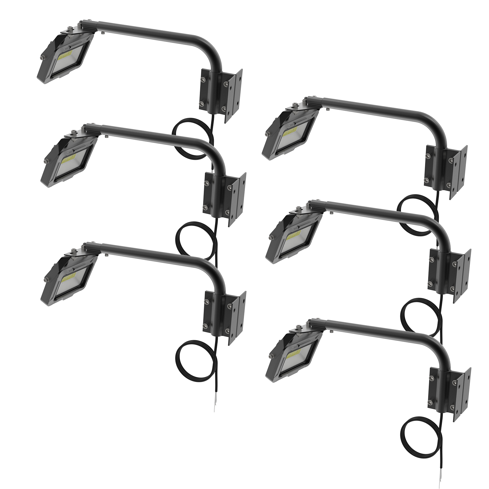 GOODGOODS（グッド・グッズ） 6個セット LED アームライト 一体型 20W