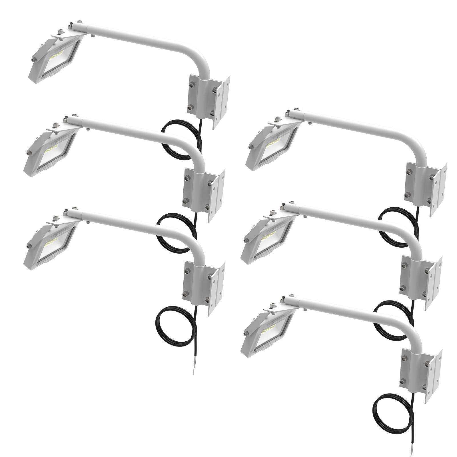 GOODGOODS（グッド・グッズ） 6個セット LED アームライト 一体型 20W