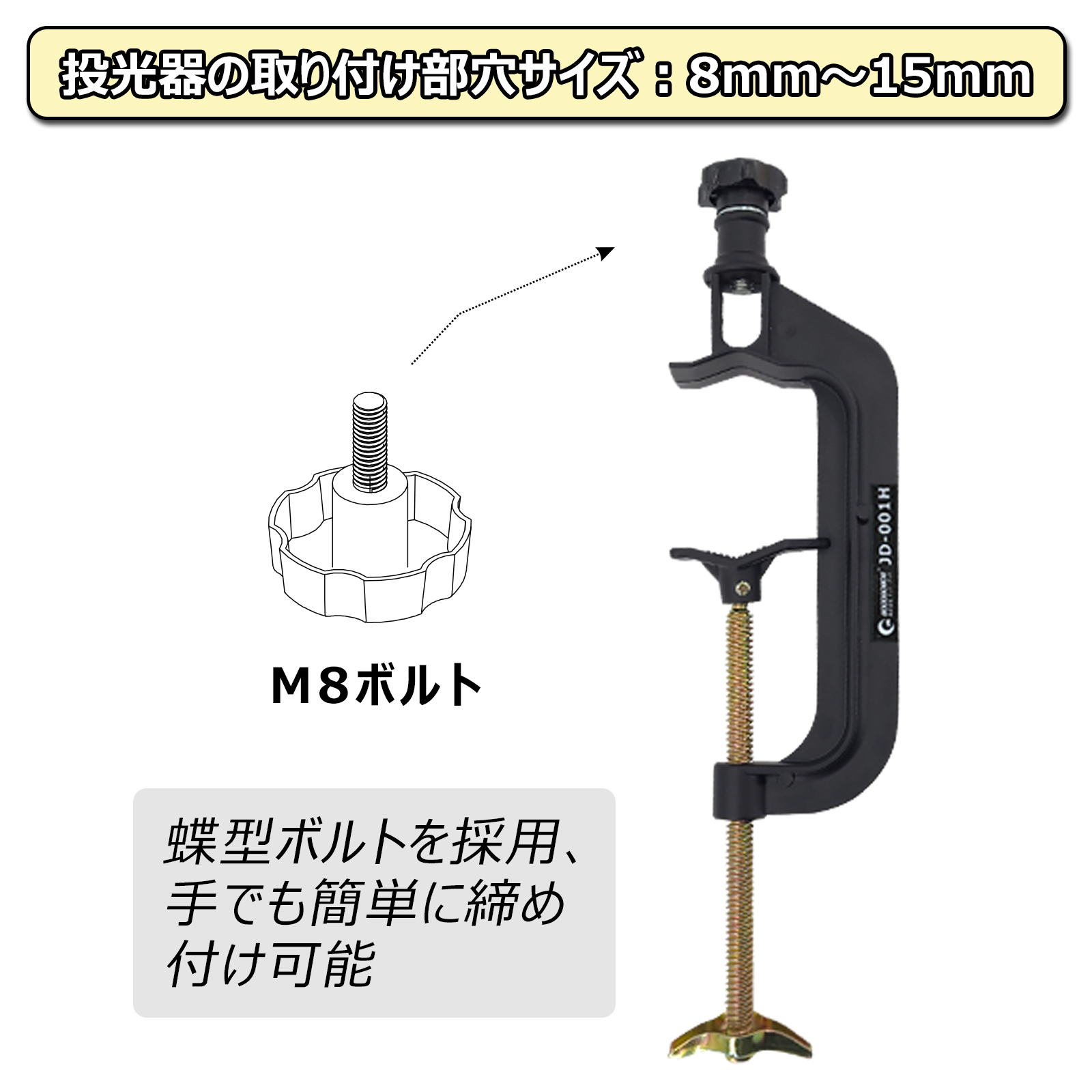 100w led投光器 高輝度 耐風 耐震 屋外照明 投光機 外灯