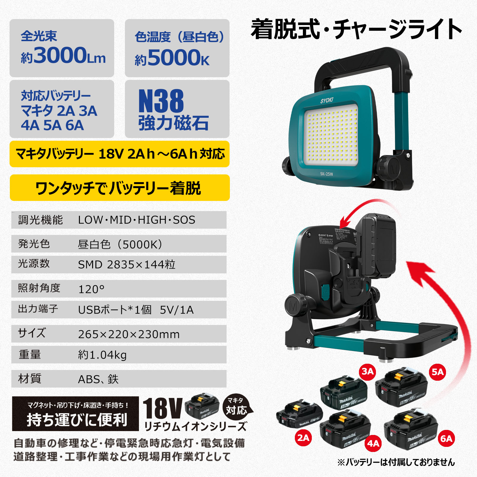 超タフ 屋外 IP65 防水 超高輝度