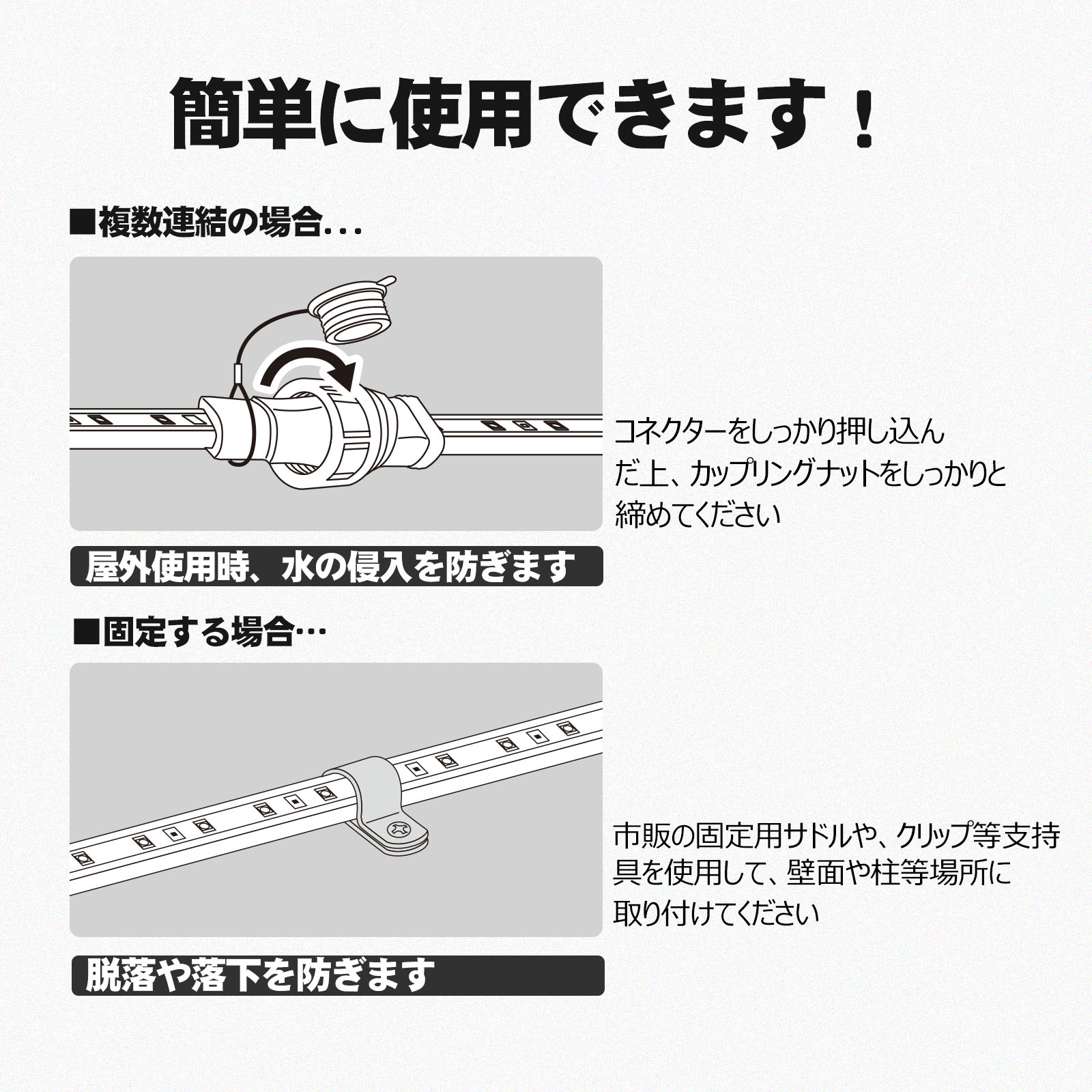 120w ledロープライト 高輝度 耐風 耐震 屋外照明 投光機 外灯