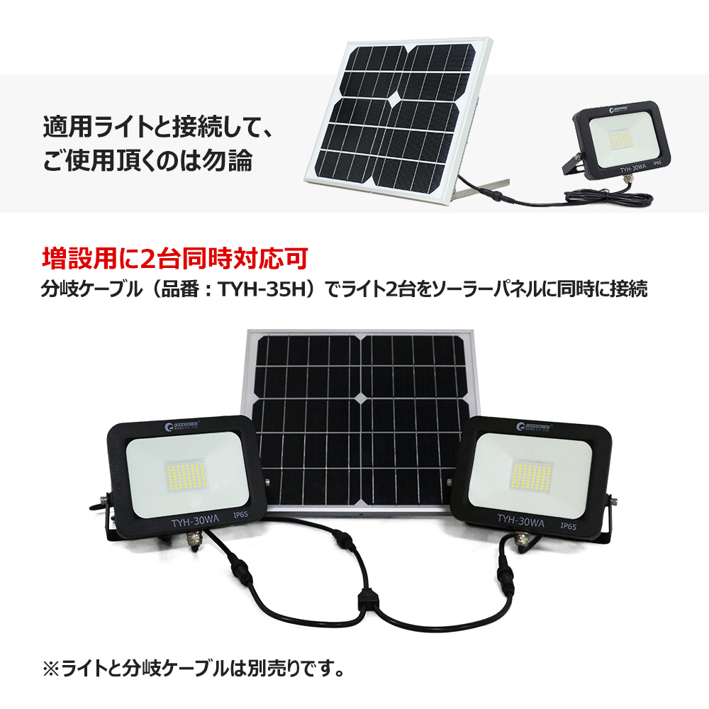 太陽光充電 ソーラー発電システム ソーラーパネル 分離式 屋外 明るい