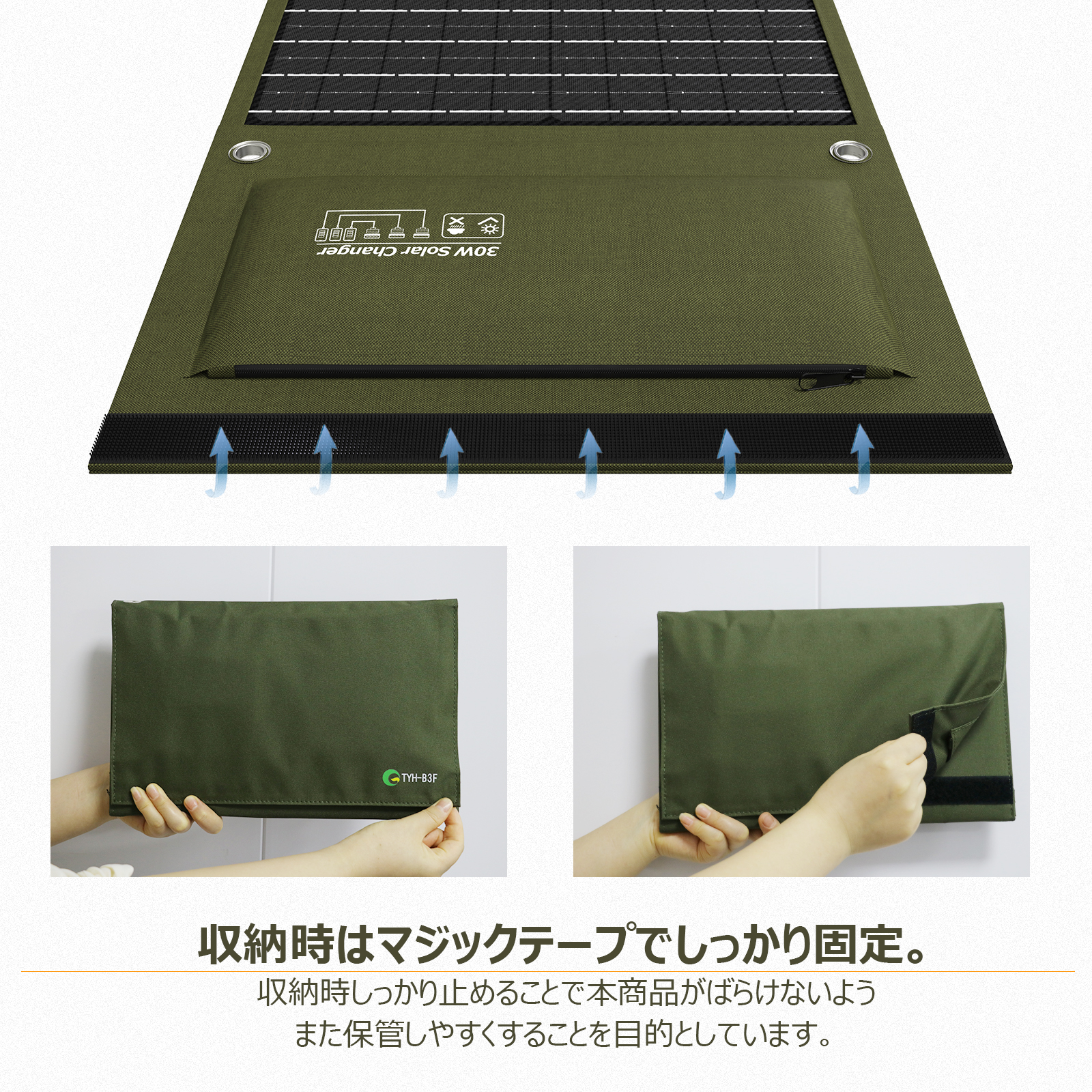 アウトドア　登山やキャンプ　防災　多用途充電可能