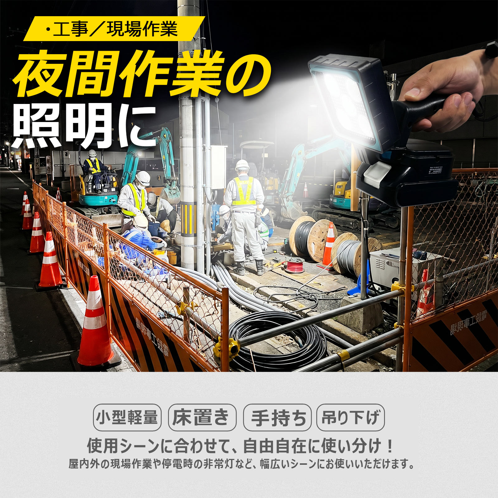 スタンド付属 360°調節可能