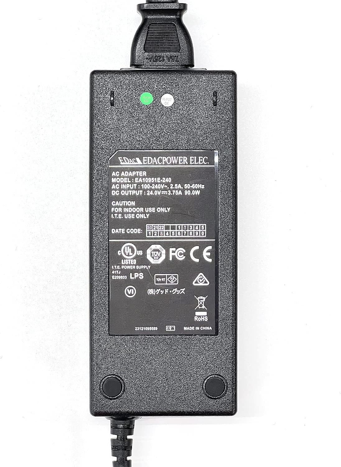 グッド・グッズ 充電器 charger 入力100V-240V 出力24V 3.75A 90W 充電口5.5サイズ :24V-90W ...