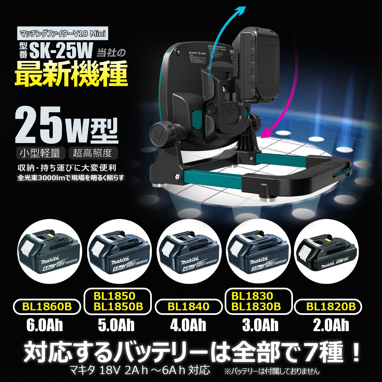 GOODGOODS 投光器 led 25W 屋外