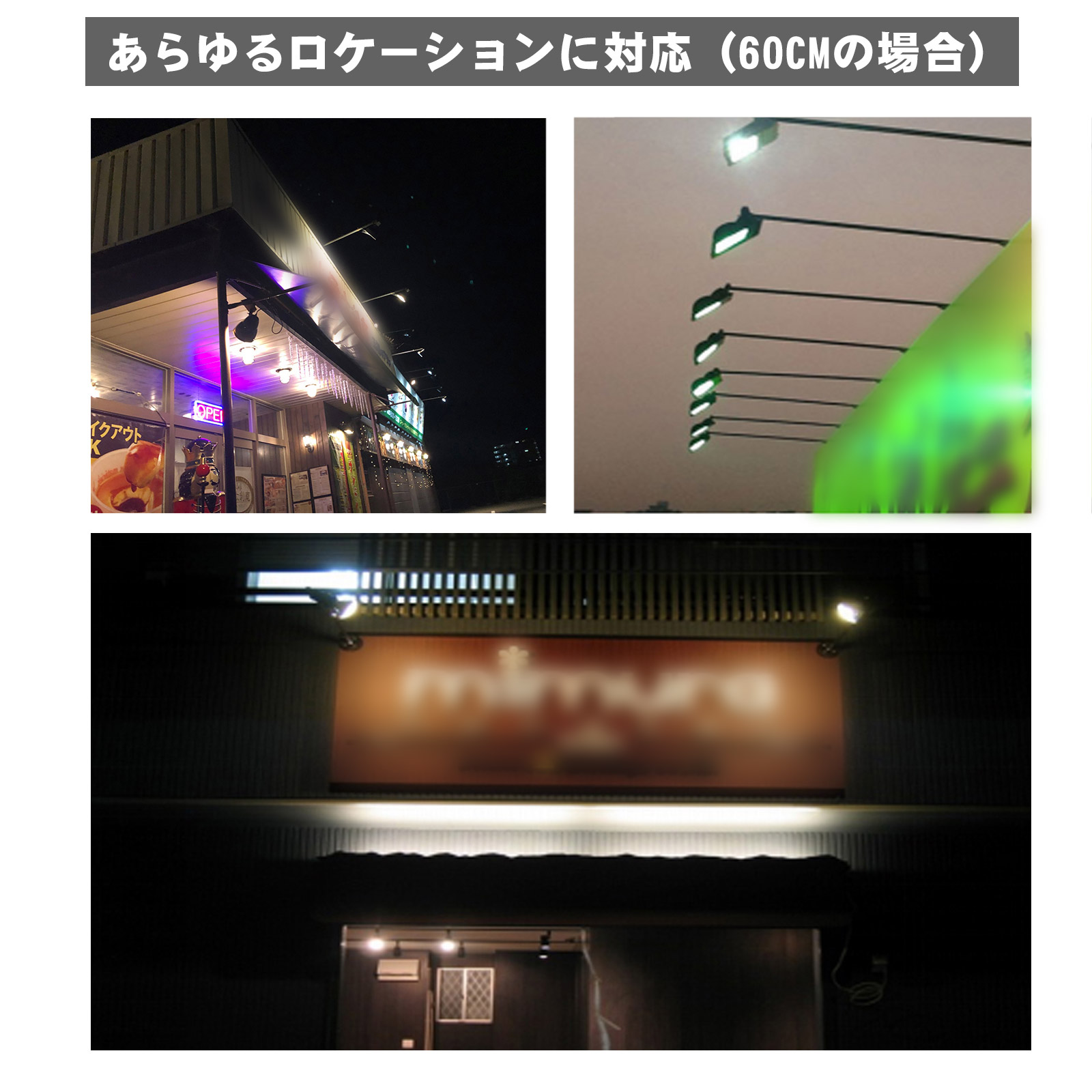  工作用クランプ アルミ合金 クランプ スチール製 看板灯用アーム   看板内照  LED