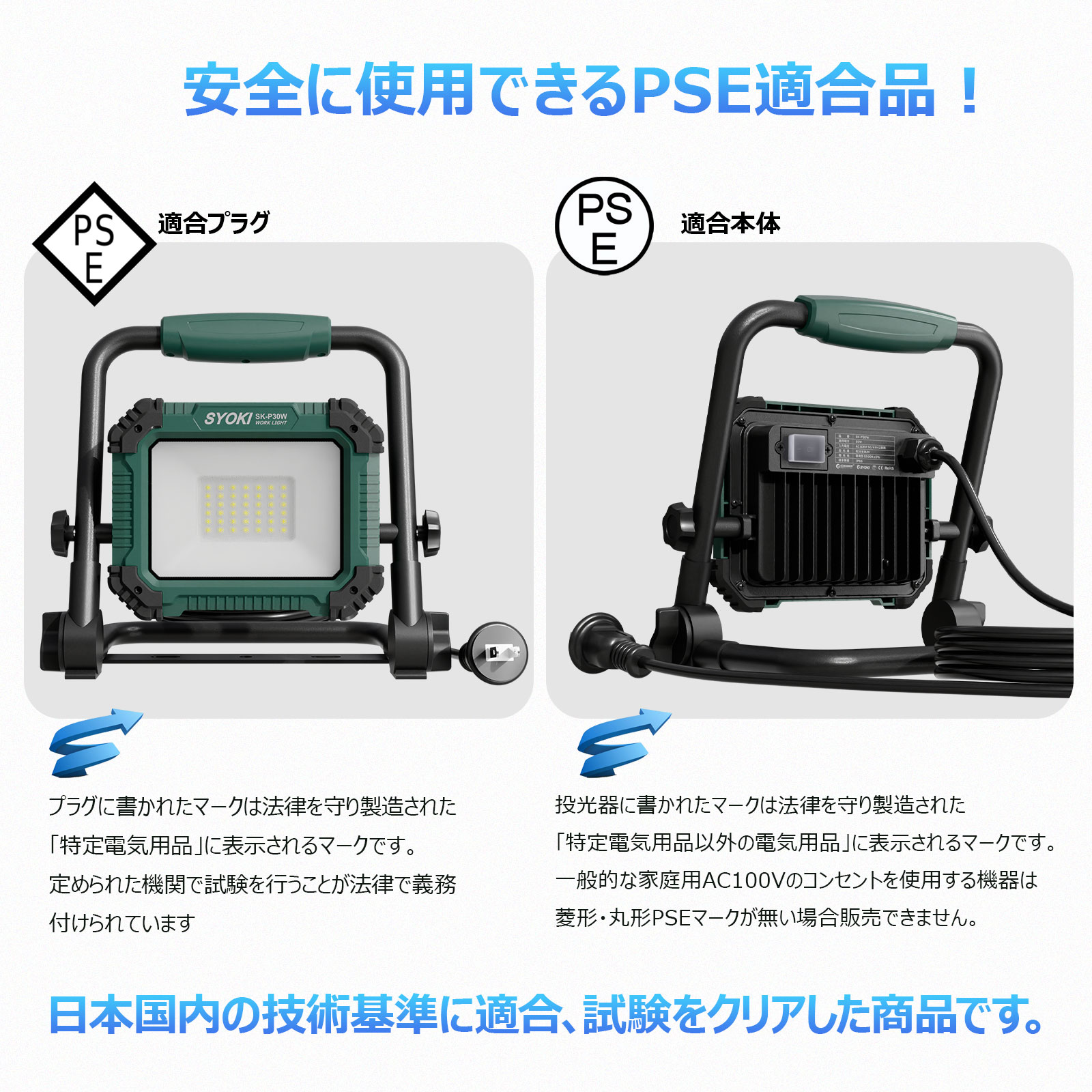 SALE LED 投光器 30W プラグ付き ...の詳細画像4