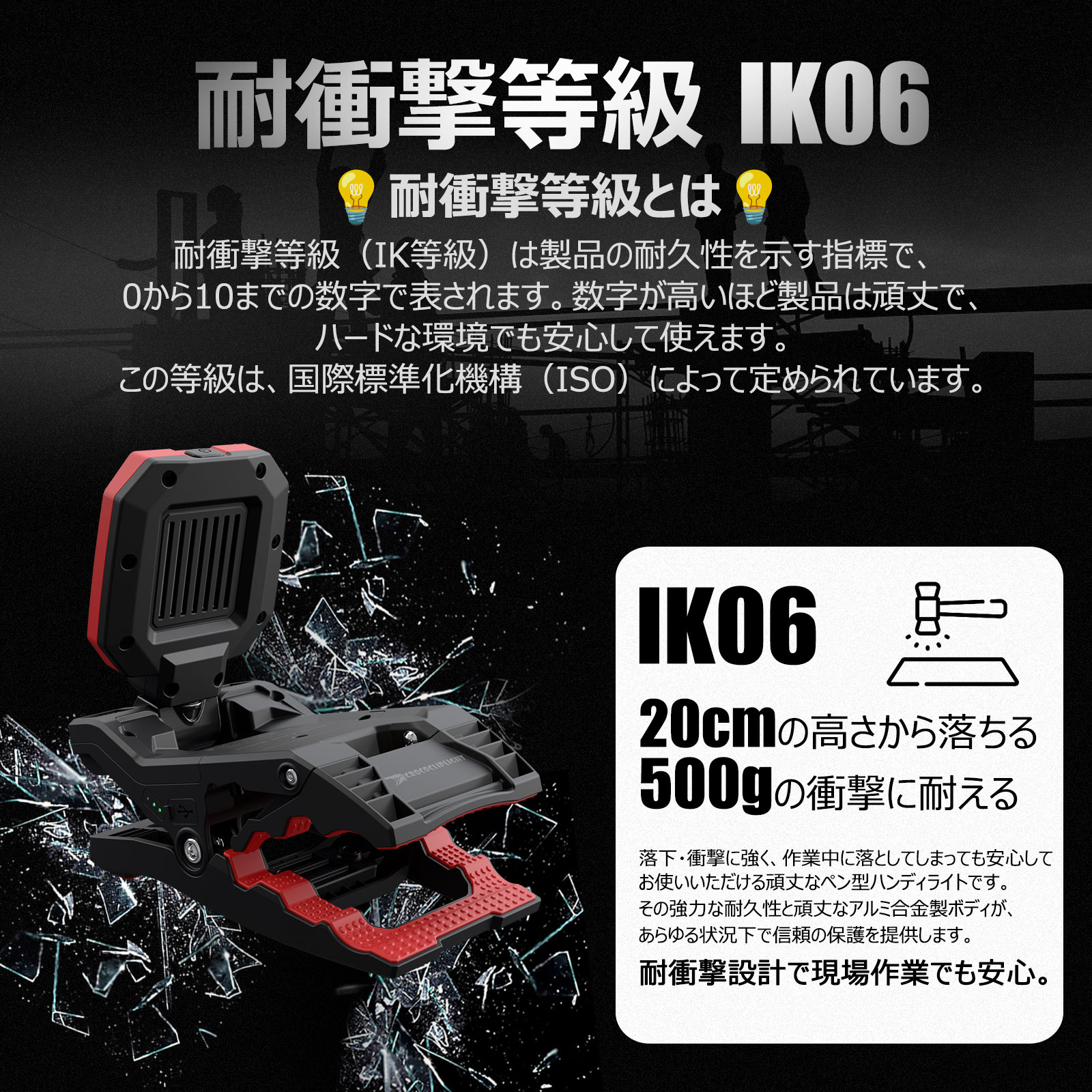 LED投光器 充電式 ポータブル投光器 小型 ledライト 明るい 看板照明