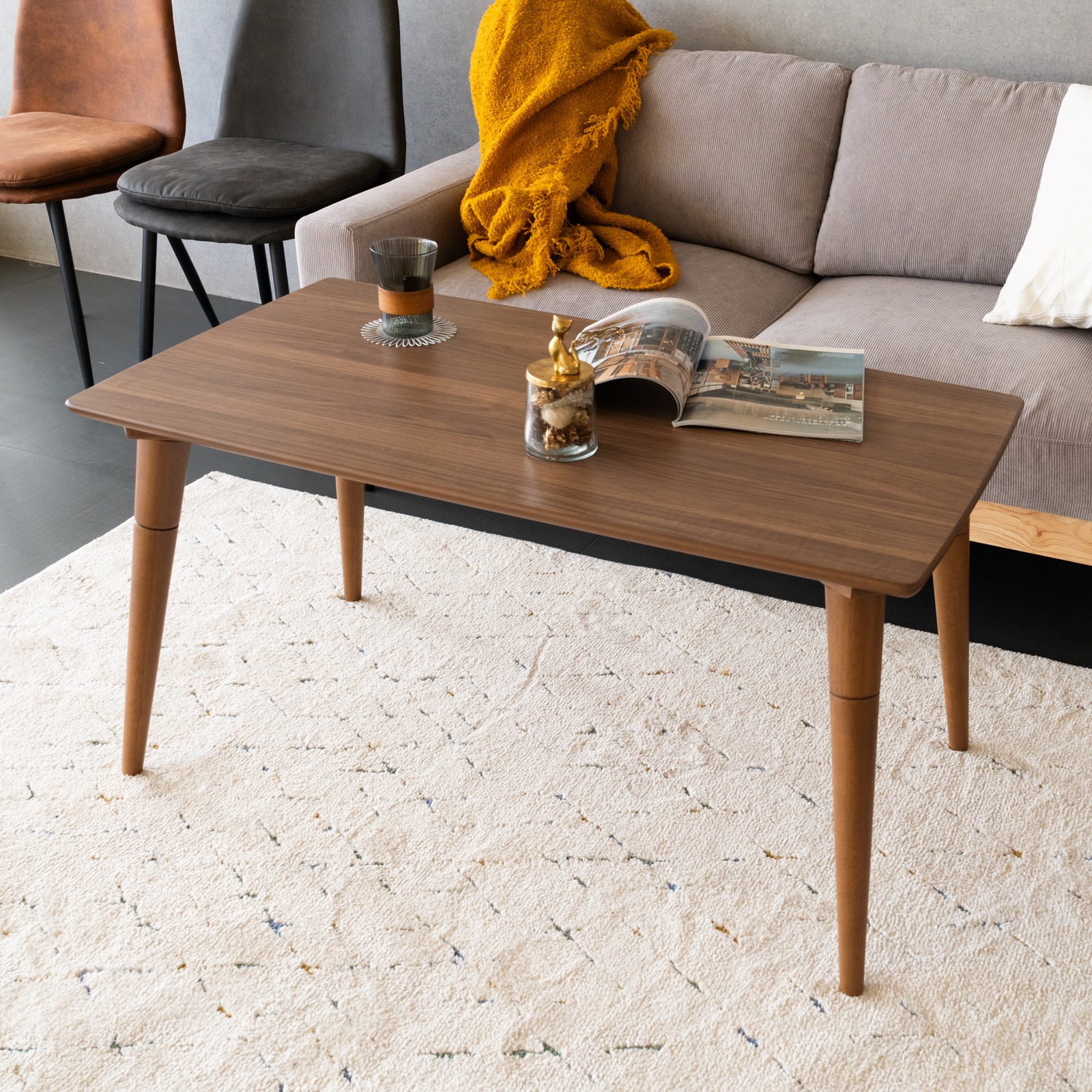 GOOD LIFE INTERIOR センターテーブル 長方形 高さを変えられる2WAY