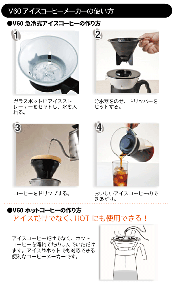 HARIO ハリオ New V60 アイスコーヒーメーカー 2〜4杯用