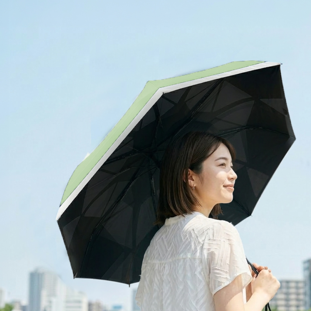 完全遮光】 日傘 折りたたみ 晴雨兼用 自動開閉 UVカット 100% 超軽量