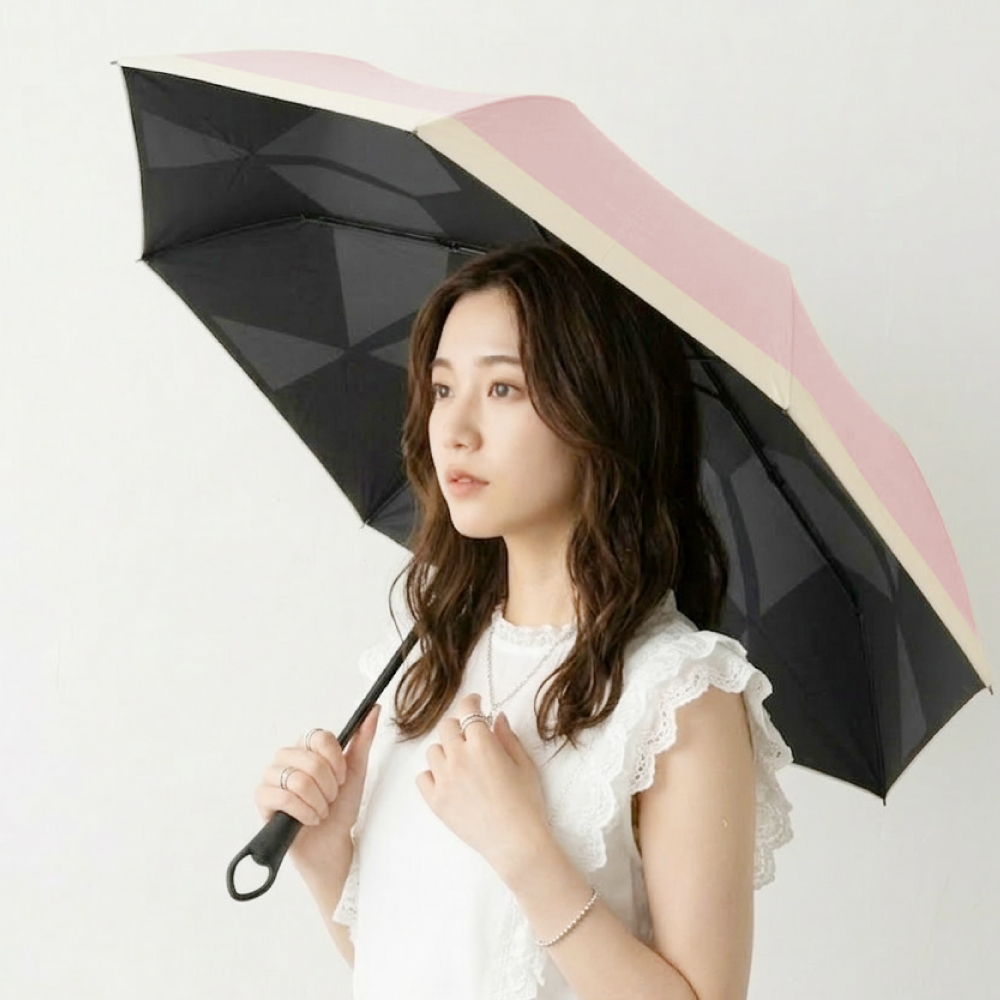 完全遮光】 日傘 折りたたみ 晴雨兼用 自動開閉 UVカット 100% 超軽量