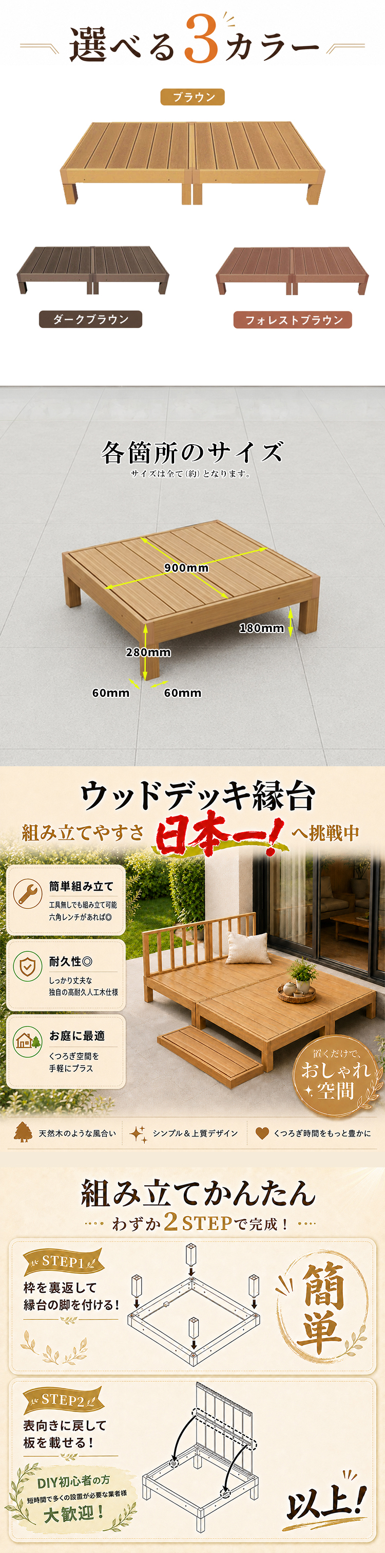 Good Life Wood（グッドライフウッド） ウッドデッキ 人工木 diy