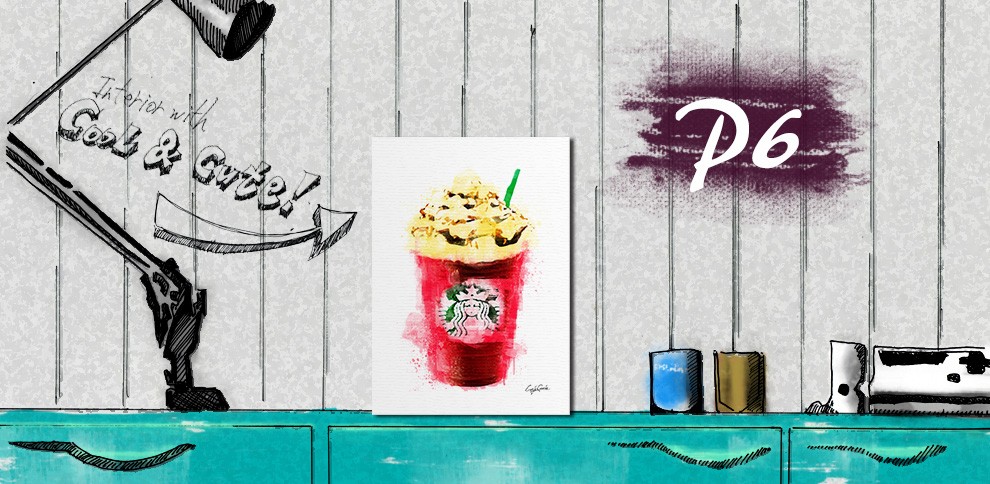 キャンバスアート ブランド オマージュ スターバックス P6 クレイグ