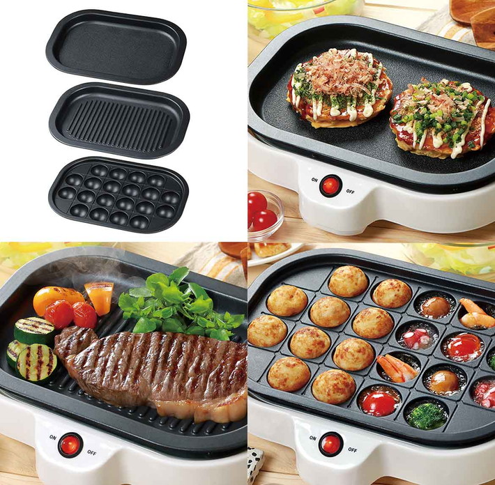 極美品 TIGERホットプレート たこ焼き 焼き肉 お好み焼き もんじゃ 極美品 TIGERホットプレート たこ焼き 焼き肉 お好み焼き