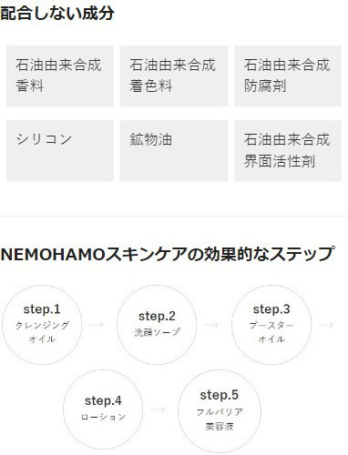 公式】NEMOHAMO（ネモハモ）トラベルセットＢミニサイズ５点セット