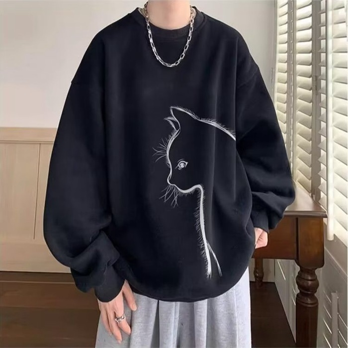 トレーナー メンズ 長袖 丸襟 Tシャツ 大きいサイズ プルオーバー カジュアル 快適 クルーネック ゆったり 春服 秋服 |  | 04